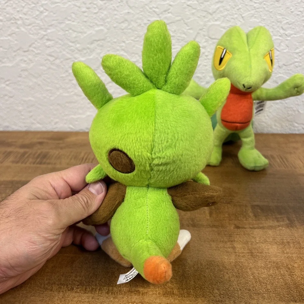 Lot Of‎ Tomy Pokemon Plush Mudkip, Treecko, Turtwig & Chespin
